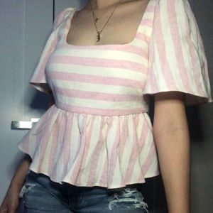 Zara ruffled blouse
